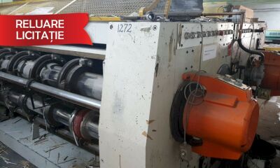 Mașină de confecţionat cutii-pretăierea-imprimarea cu 2 culori a cutiilor de carton (paralelepipedice)