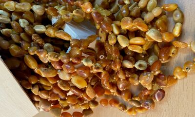 LOT 22.4 – 1 kg chihlimbar prelucrat de diferite mărimi si culori, a doua licitație