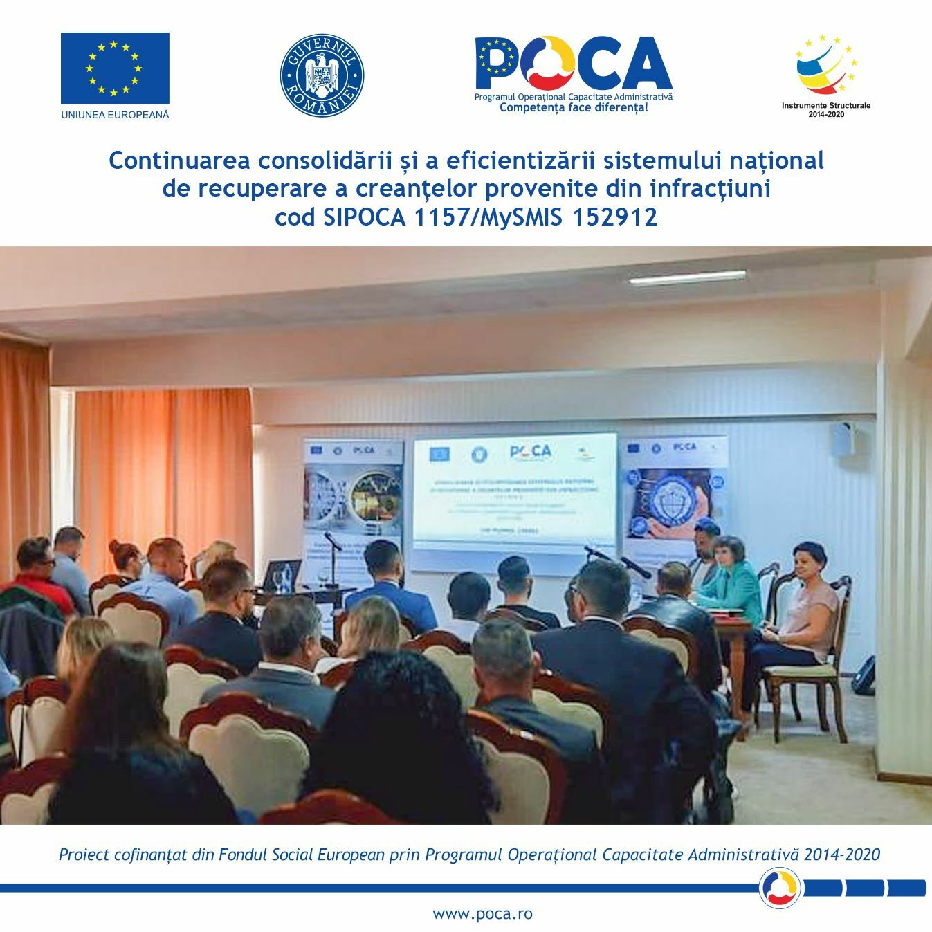 Conferința regională organizată la Oradea în cadrul proiectului „Continuarea consolidării și a eficientizării sistemului național de recuperare a creanțelor provenite din infracțiuni”