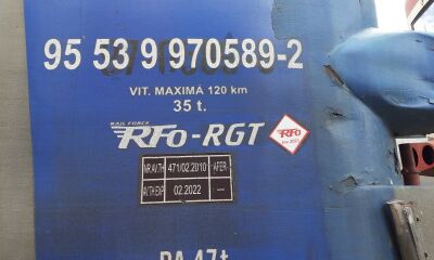 Motor vehicle no. AMX 4589 – assembly consisting of non-functional motor vehicle – 35 tons and non-functional trailer - 23 tons.