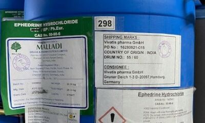 LOT 3 - EFEDRINA CLORHIDRAT: 500 kg (redus cu 50%)