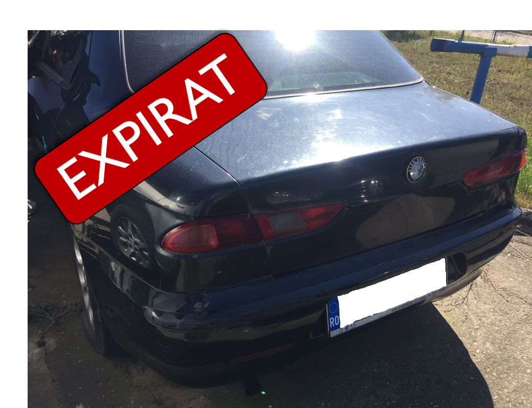 Autoturism marca Alfa Romeo - a doua licitație 