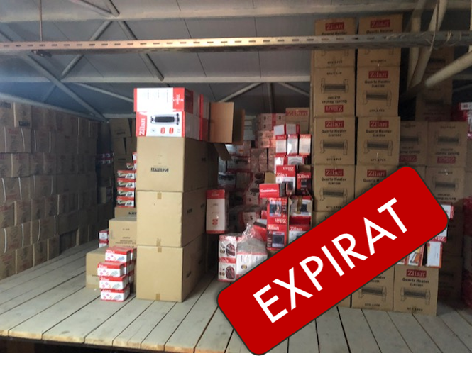 Stoc de marfă, bunuri mobile, prima licitație