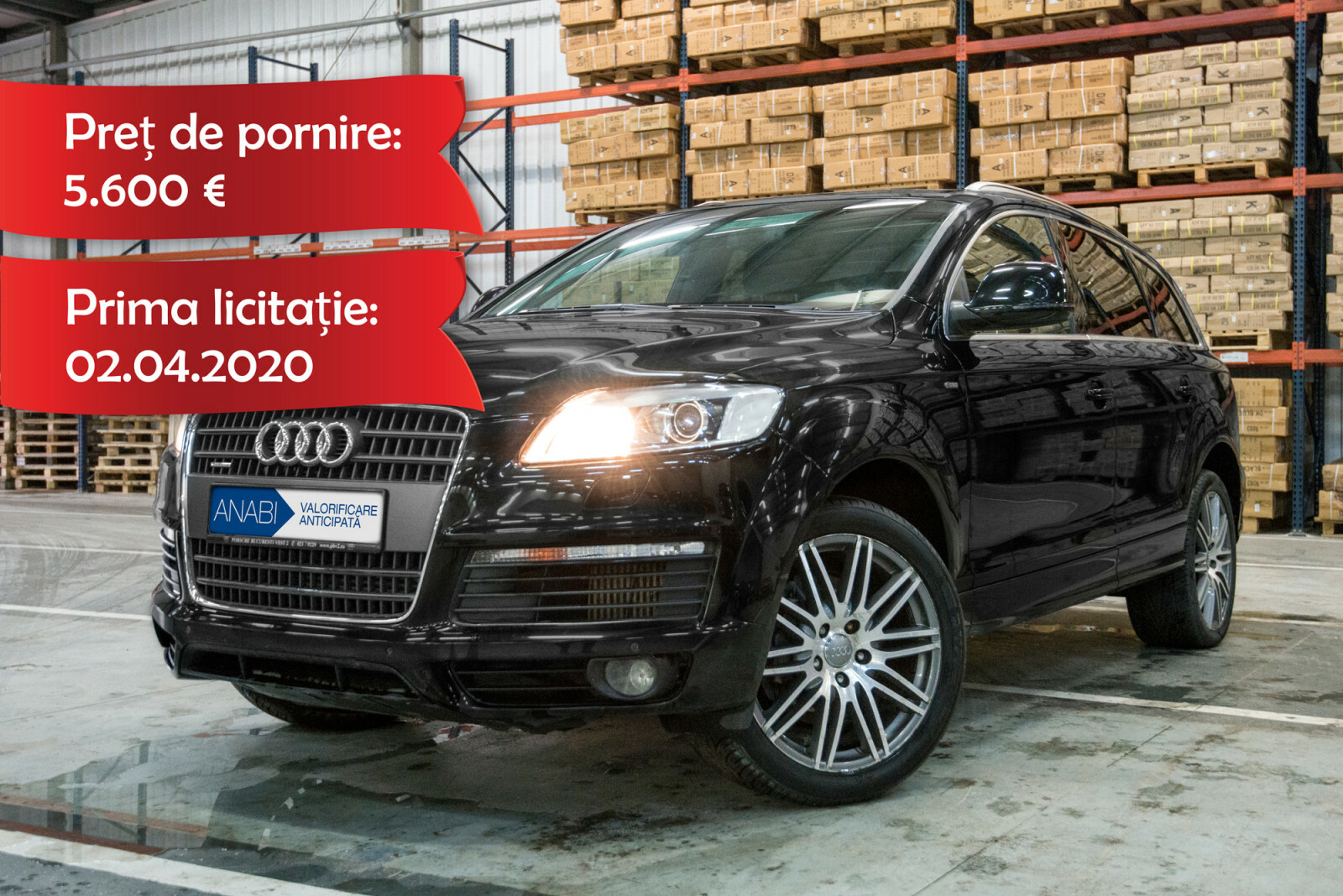 Bun mobil ce urmează a fi valorificat de către ANABI - Audi Q7 (S Line)