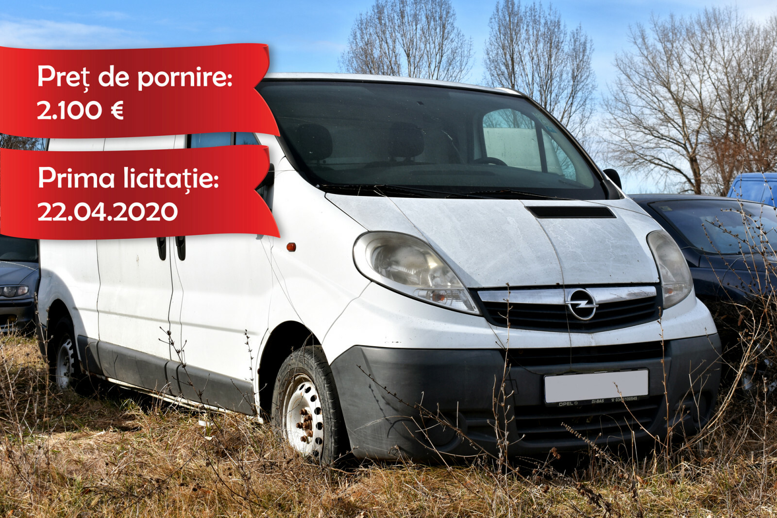 Bun mobil ce urmează a fi valorificat de către ANABI: OPEL VIVARO