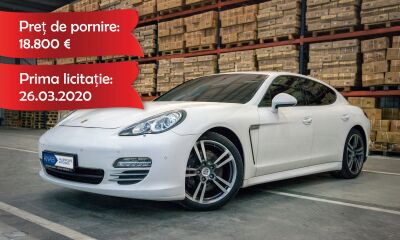 Bun mobil ce urmează a fi valorificat de către ANABI: Porsche Panamera4