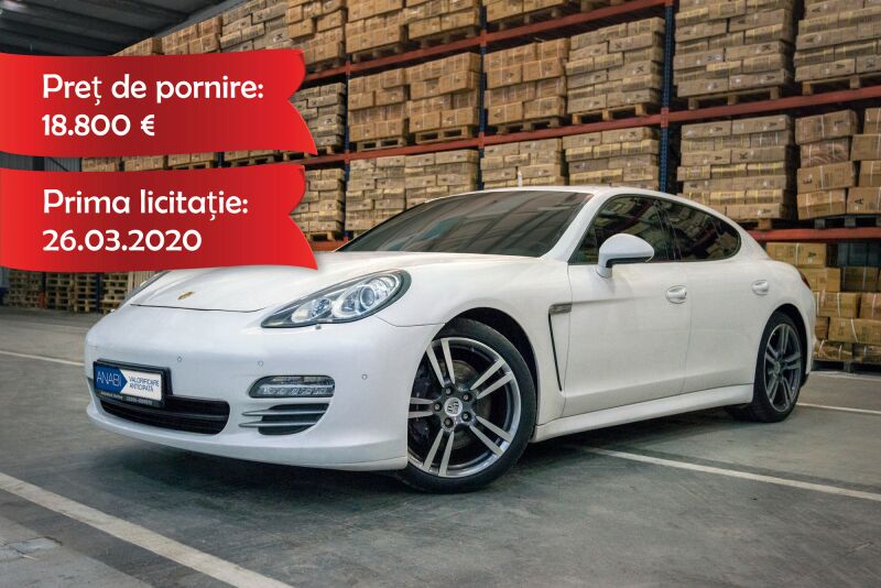 Bun mobil ce urmează a fi valorificat de către ANABI: Porsche Panamera4