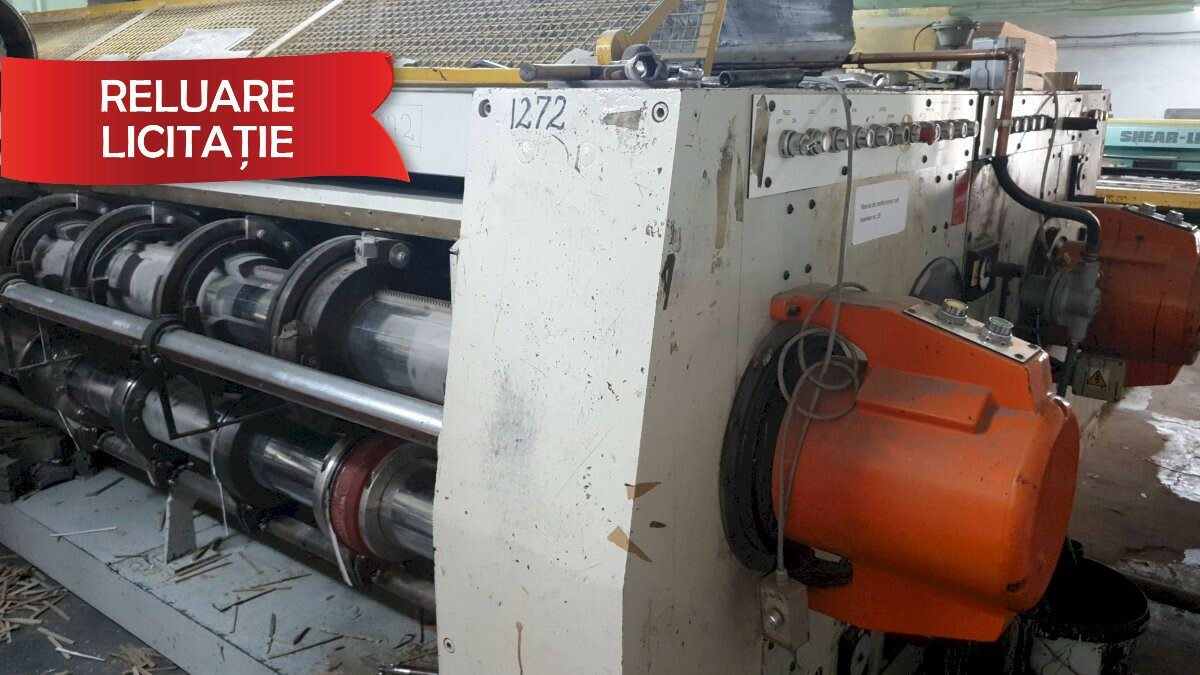 Mașină de confecționat cutii: echipament pretăiere și imprimare (a II-a licitatie)