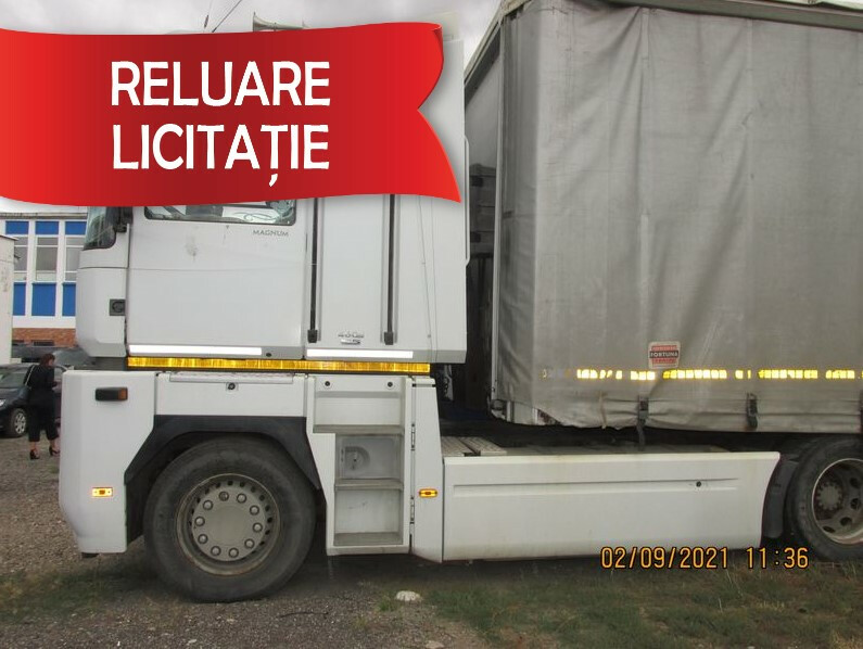 Cap tractor Renault Magnum și Semiremorca cu prelată Schwarzmuller, a doua licitație