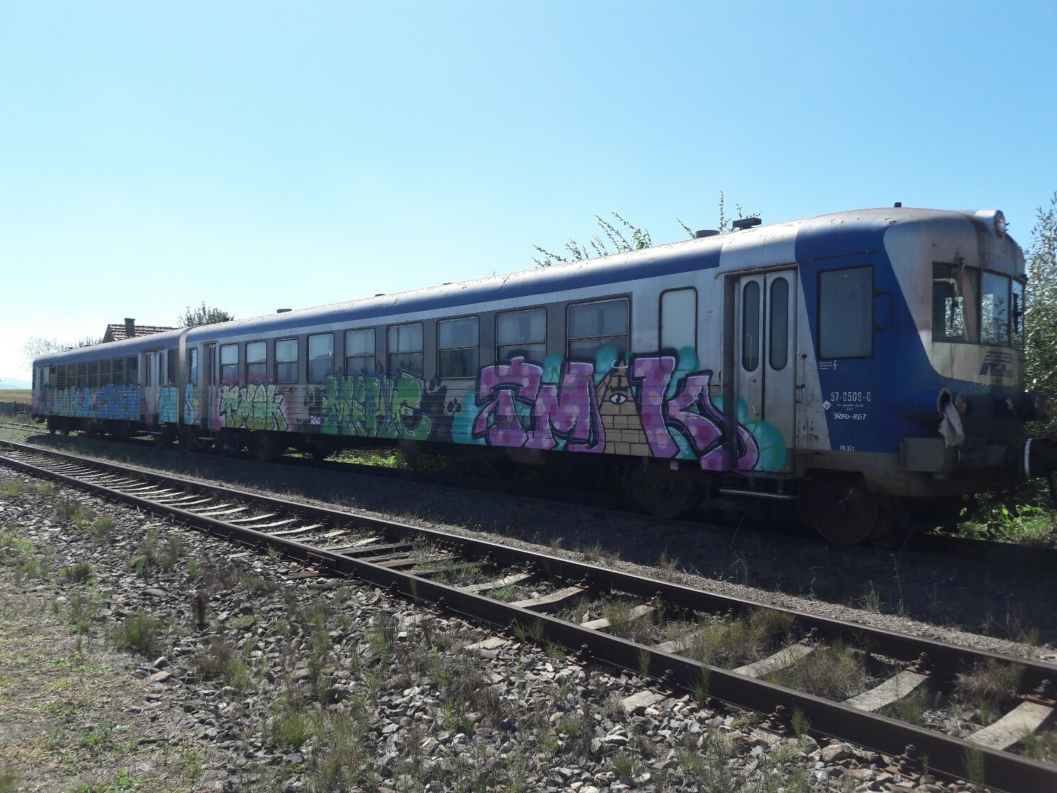 RAMĂ RIB 511-R22 compusă din 4 vagoane nefuncționale – total 122,4 tone.