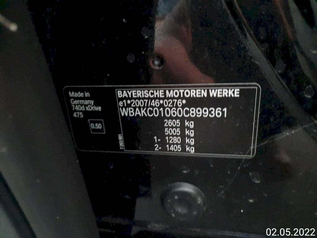 NEADJUDECAT Autovehicul marca	BMW Tipul 740 D -  X DRIVE