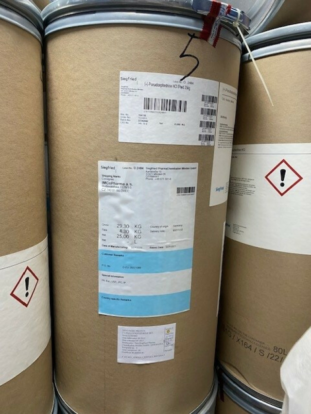 Licitatie Produse farmaceutice - Pseudoefedrină Clorhidrat - 1.019,545 kg, a doua licitatie