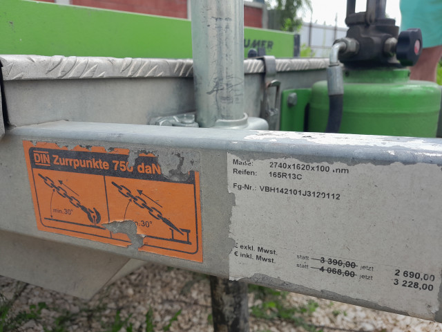 Remorcă Humer Lift 2716
